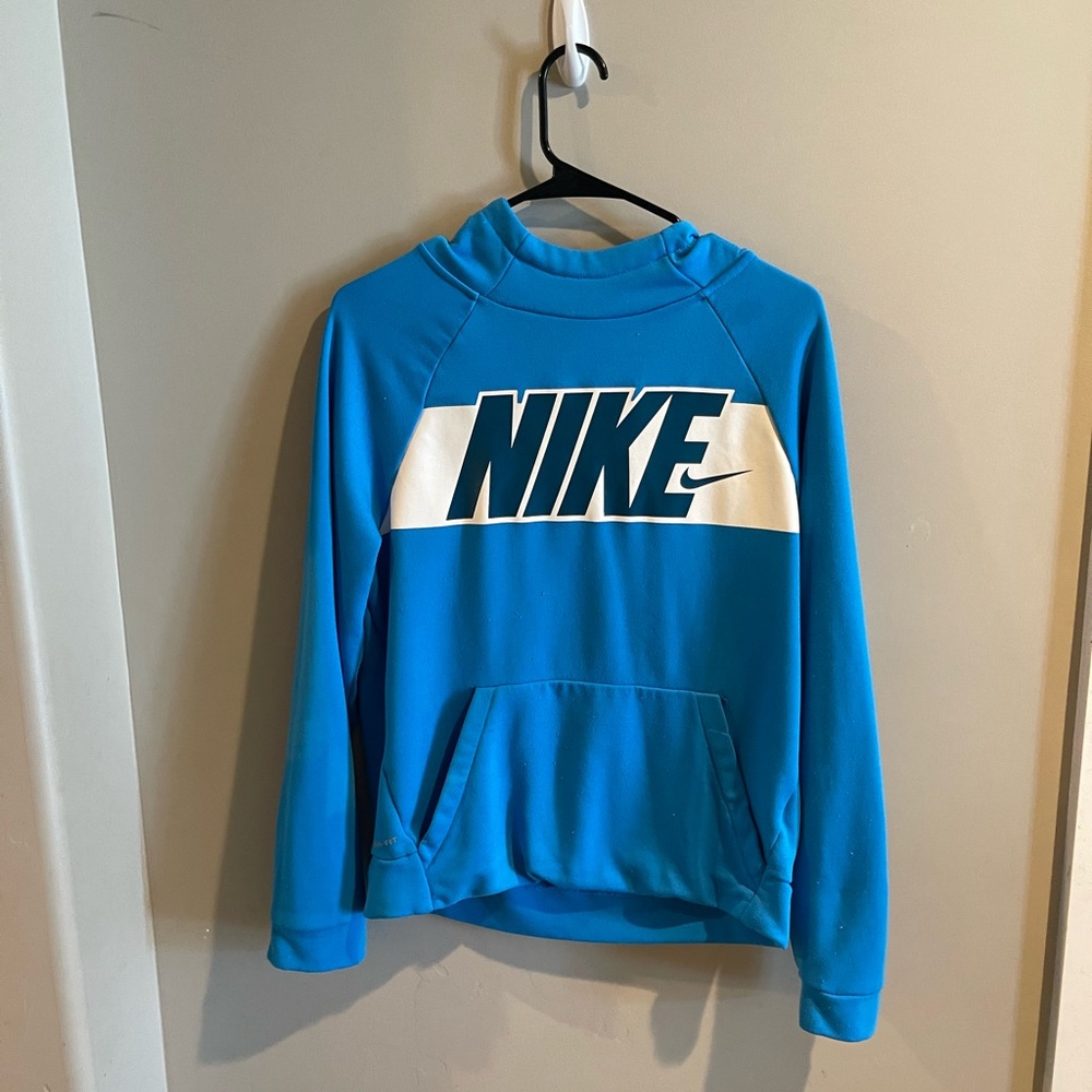 Youth kids Blue Dri-Fit Nike hoodie